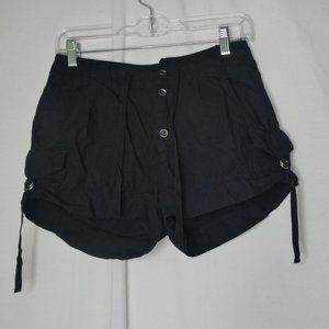 Free People Melvin Soft Roll Cargo Shorts Black
